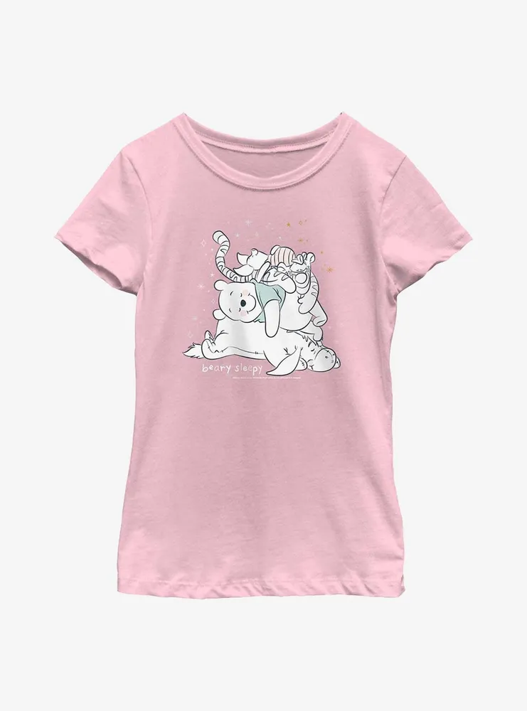 Disney Winnie The Pooh Beary Sleepy Youth Girls T-Shirt