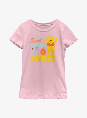 Disney Winnie The Pooh My Aunt Thinks I'm Sweet Youth Girls T-Shirt