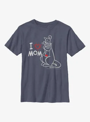 Disney Winnie The Pooh I Love Mom Youth T-Shirt