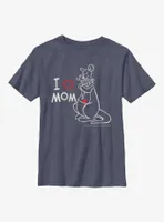 Disney Winnie The Pooh I Love Mom Youth T-Shirt