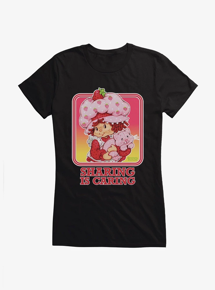 Strawberry Shortcake Vintage Sharing Is Caring Girls T-Shirt