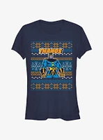 Marvel Thanos Ugly Christmas Girls T-Shirt