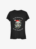 Star Wars 'Tis The Season To Be On Naughty Side Girls T-Shirt