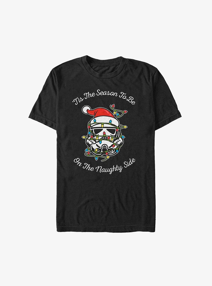 Star Wars 'Tis The Season To Be On Naughty Side T-Shirt