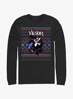 Marvel Venom Venomous Ugly Christmas Long-Sleeve T-Shirt