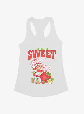 Strawberry Shortcake & Custard Vintage My Best Friend Is Sweet Girls Tank Top