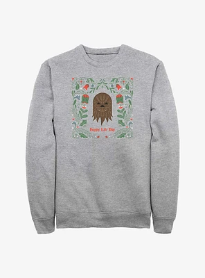 Star Wars Chewie Happy Life Day Sweatshirt
