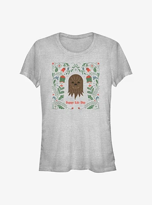 Star Wars Chewie Happy Life Day Girls T-Shirt