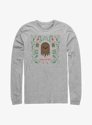 Star Wars Chewie Happy Life Day Long-Sleeve T-Shirt