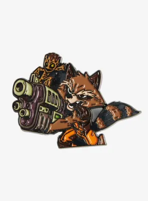 Marvel Guardians of the Galaxy Rocket and Groot Enamel Pin - BoxLunch Exclusive