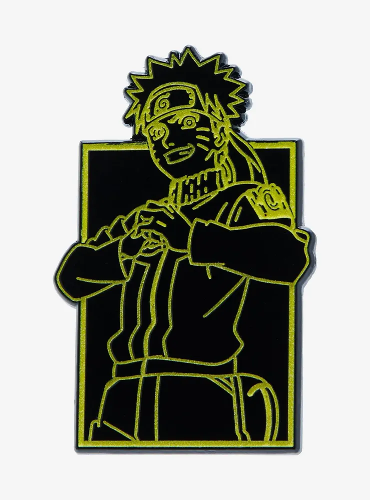 Naruto Shippuden Outline Portrait Glow-in-the-Dark Enamel Pin - BoxLunch Exclusive