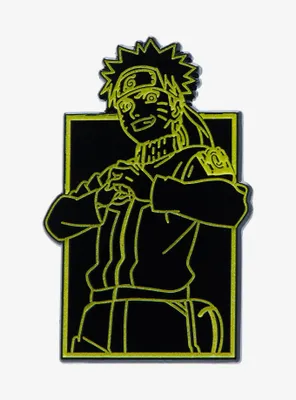 Naruto Shippuden Outline Portrait Glow-in-the-Dark Enamel Pin - BoxLunch Exclusive