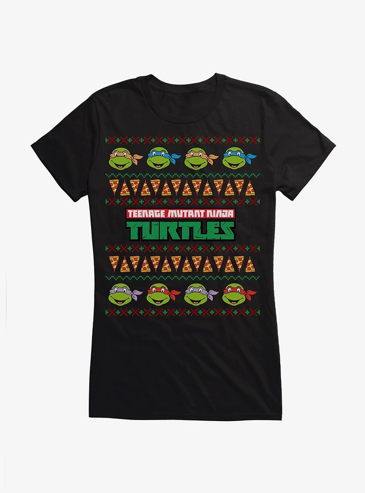 Teenage Mutant Ninja Turtles Ugly Christmas Sweater Girls T-Shirt