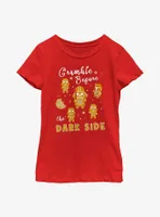 Star Wars Crumble Before The Dark Side Cookies Youth Girls T-Shirt