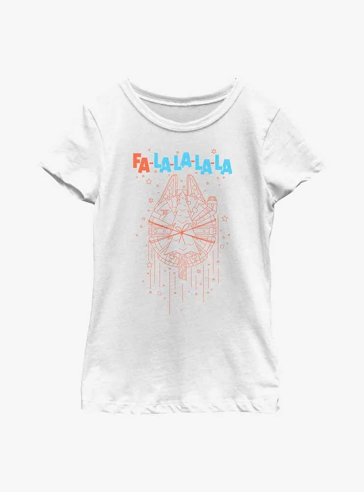 Star Wars Fa La Falcon Youth Girls T-Shirt