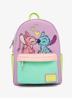 Loungefly Disney Lilo & Stitch: The Series Angel and Stitch Corduroy Mini Backpack - BoxLunch Exclusive