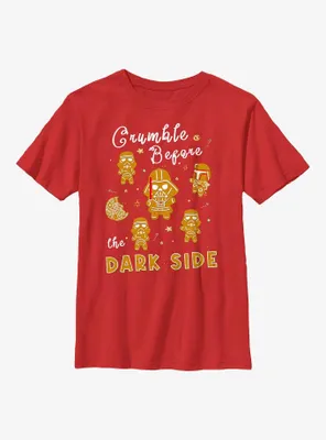 Star Wars Crumble Before The Dark Side Cookies Youth T-Shirt