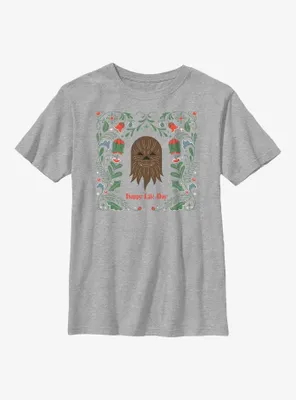 Star Wars Chewie Happy Life Day Youth T-Shirt