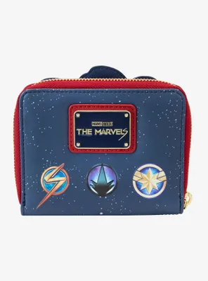 Loungefly Marvel The Marvels Group Portrait Small Zip Wallet
