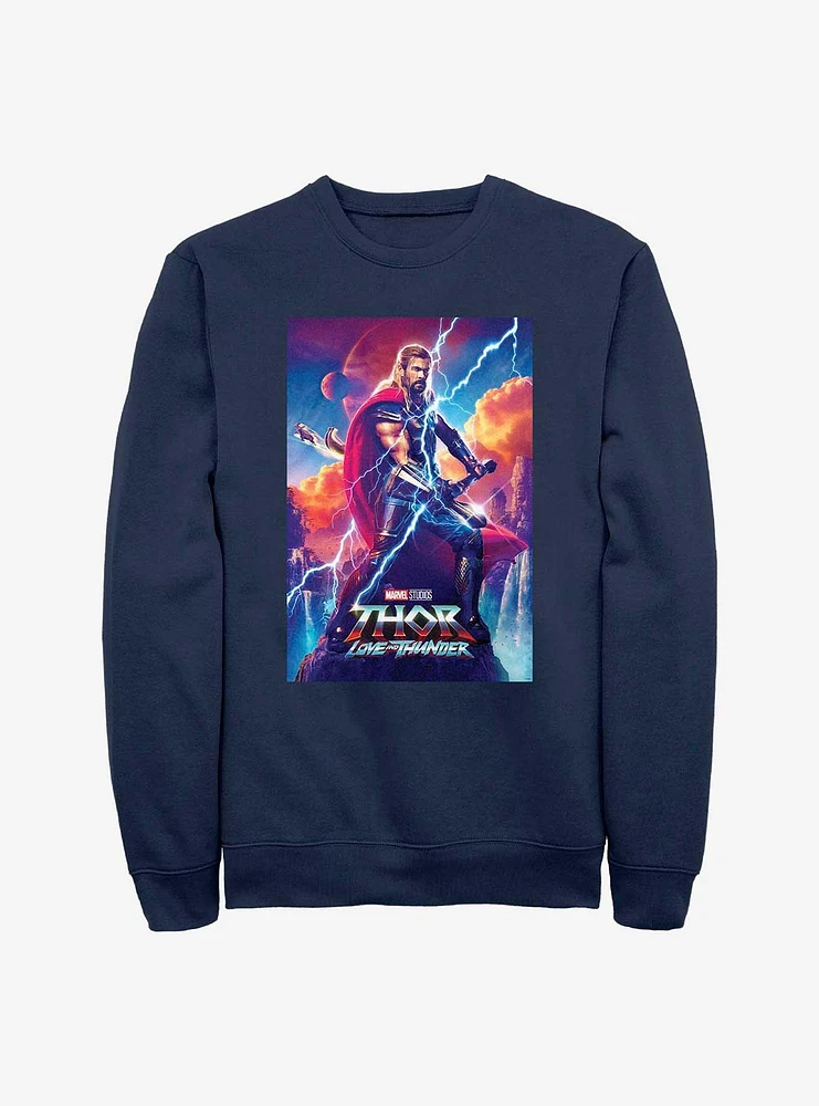 Marvel Thor: Love and Thunder Asgardian Movie Poster Sweatshirt