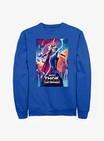 Marvel Thor: Love and Thunder Mighty Thor Movie Poster Sweatshirt