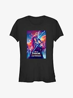 Marvel Thor: Love and Thunder Asgardian Movie Poster Girls T-Shirt