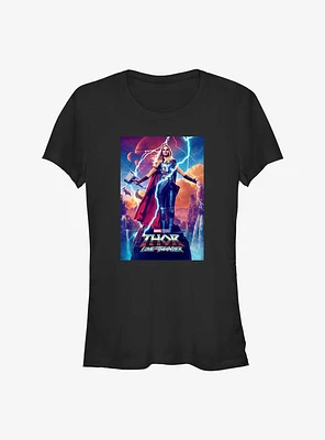 Marvel Thor: Love and Thunder Mighty Thor Movie Poster Girls T-Shirt