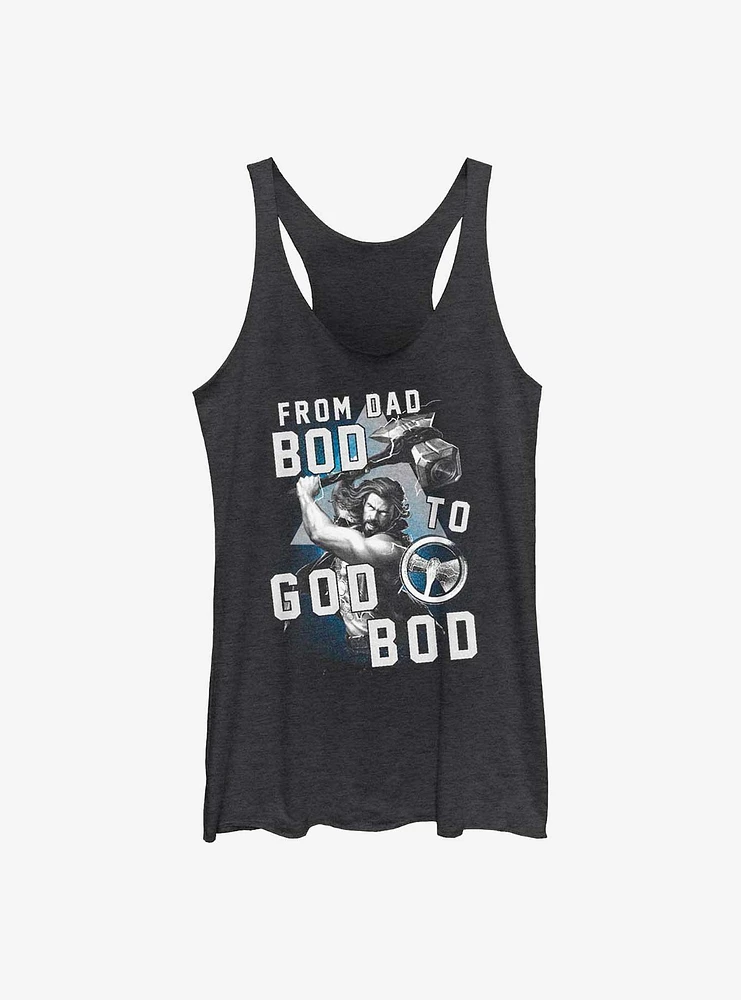 Marvel Thor: Love and Thunder From Dad Bod To God Girls Tank
