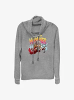 Marvel Thor: Love and Thunder Mighty Thor Eat My Hammer Cowl Neck Long-Sleeve Top
