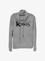 Marvel Thor: Love and Thunder New Asgard Kings Logo Cowl Neck Long-Sleeve Top