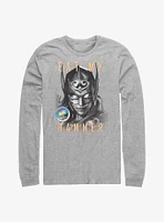 Marvel Thor: Love and Thunder Eat My Hammer Dr. Jane Foster Portrait Long-Sleeve T-Shirt