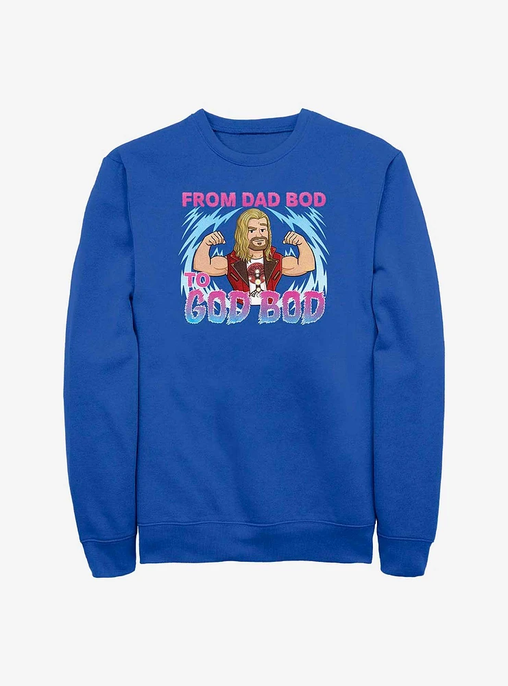 Marvel Thor: Love and Thunder Dad Bod To God Sweatshirt