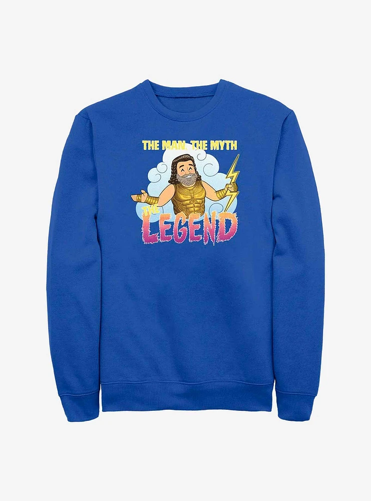 Marvel Thor: Love and Thunder Zeus Man Myth Legend Sweatshirt