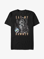 Marvel Thor: Love and Thunder Eat My Hammer Dr. Jane Foster Portrait T-Shirt