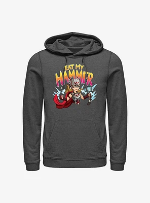 Marvel Thor: Love and Thunder Mighty Thor Eat My Hammer Hoodie