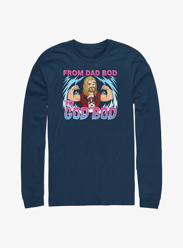 Marvel Thor: Love and Thunder Dad Bod To God Long-Sleeve T-Shirt