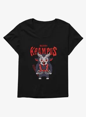 Krampus Christmas Merry Womens T-Shirt Plus