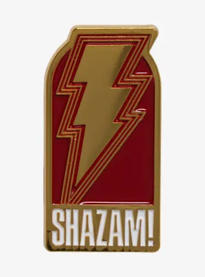 DC Comics Shazam! Fury Of The Gods Lightning Logo Enamel Pin