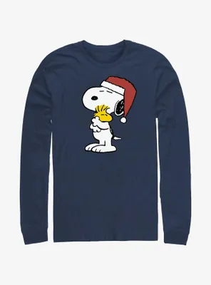 Peanuts Snoopy & Woodstock Holiday Hugs Long-Sleeve T-Shirt