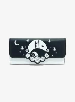 Loungefly Disney The Nightmare Before Christmas Spiral Hill Silhouette Wallet - BoxLunch Exclusive