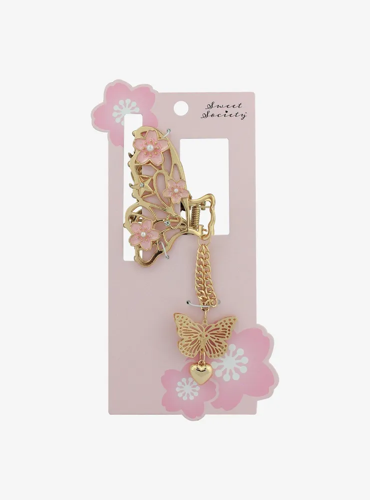 Sweet Society Butterfly Sakura Claw Hair Clip