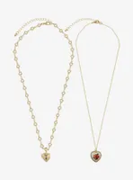 Sweet Society Heart Locket Necklace Set