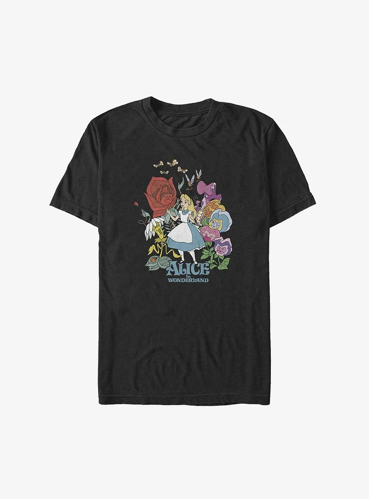 Disney Alice Wonderland Flower Love Big & Tall T-Shirt