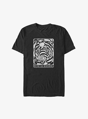 Disney Alice Wonderland Mad Here Cheshire Card Big & Tall T-Shirt