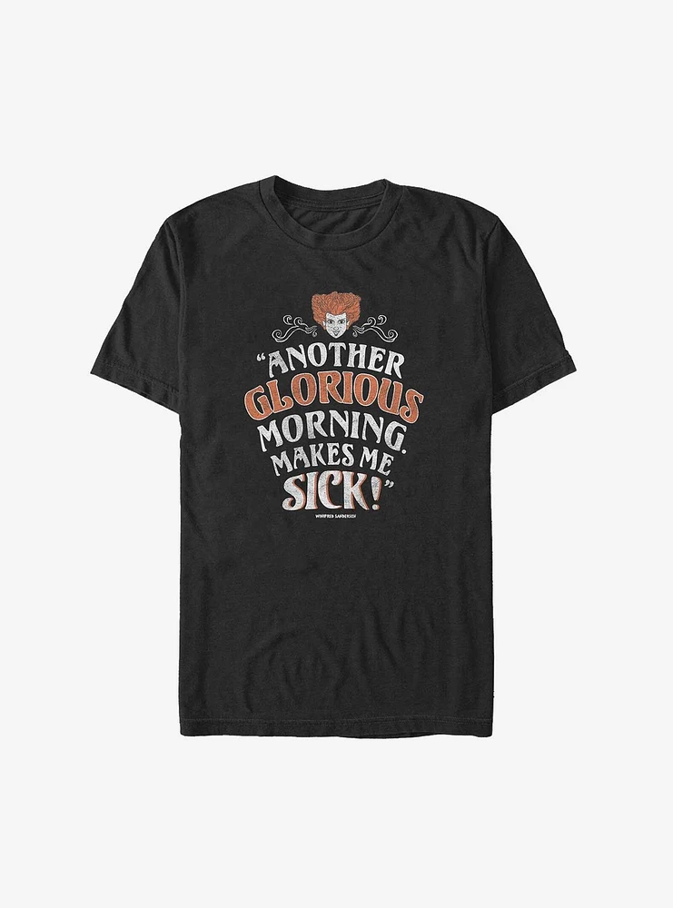 Disney Hocus Pocus Morning Makes Me Sick Winnie Big & Tall T-Shirt