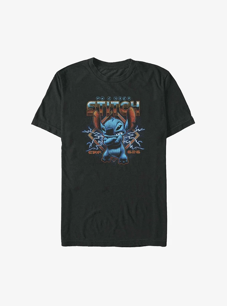 Disney Lilo & Stitch Metallic Lightning Big Tall T-Shirt