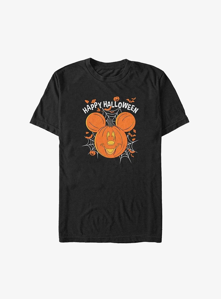 Disney Mickey Mouse Happy Halloween Jack-O'-Lantern Big & Tall T-Shirt