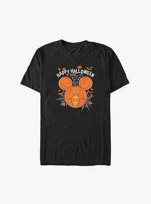 Disney Mickey Mouse Happy Halloween Jack-O'-Lantern Big & Tall T-Shirt