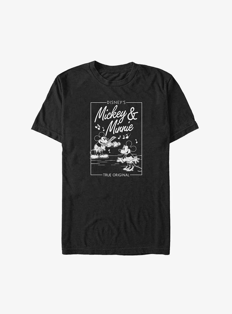 Disney Mickey Mouse & Minnie Music Cover Big Tall T-Shirt