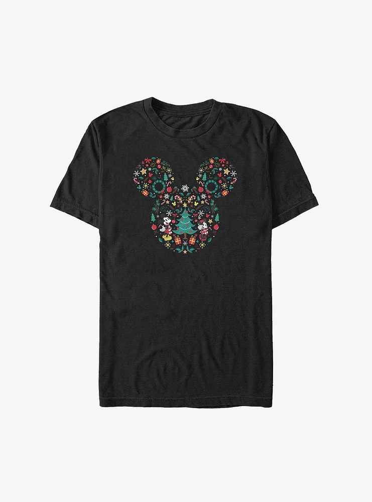 Disney Mickey Mouse Christmas Icon Ear Big & Tall T-Shirt